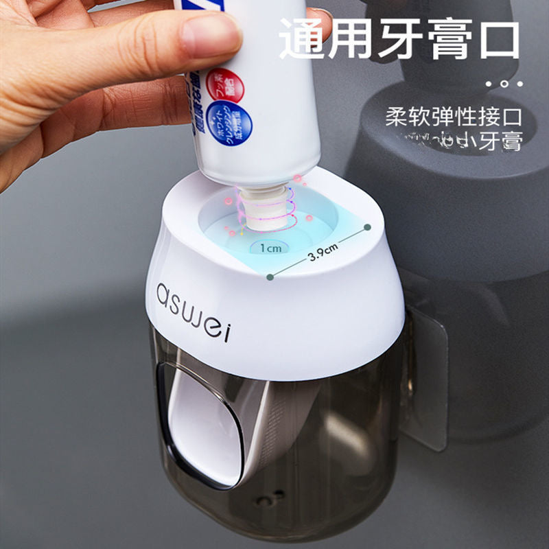 Dispensador automático de pasta dental con soporte