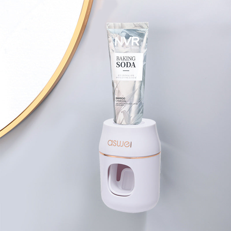 Dispensador automático de pasta dental con soporte