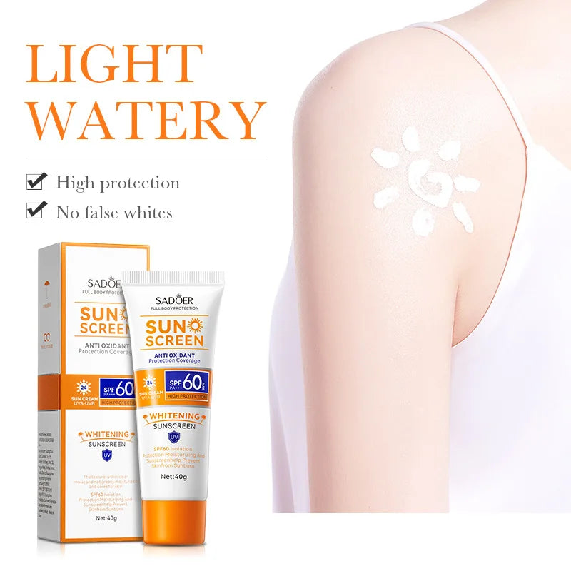Protector solar SPF 60+ para cara y cuerpo SADOER
