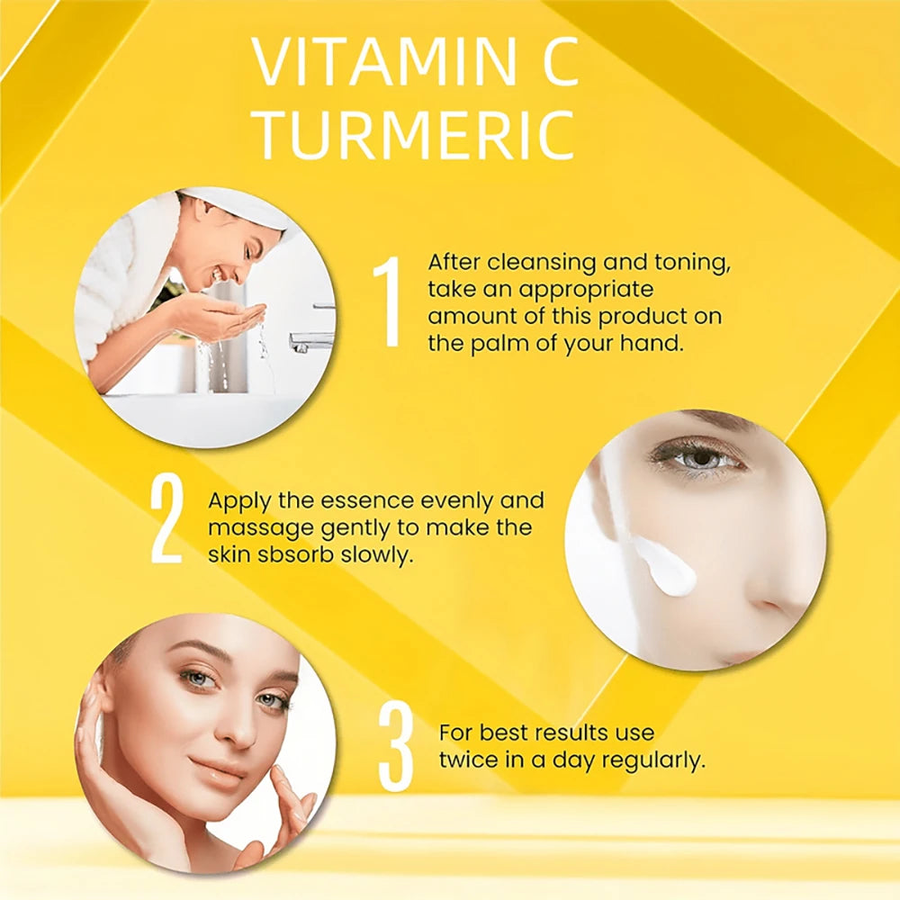 Crema facial iluminadora con cúrcuma y vitamina C
