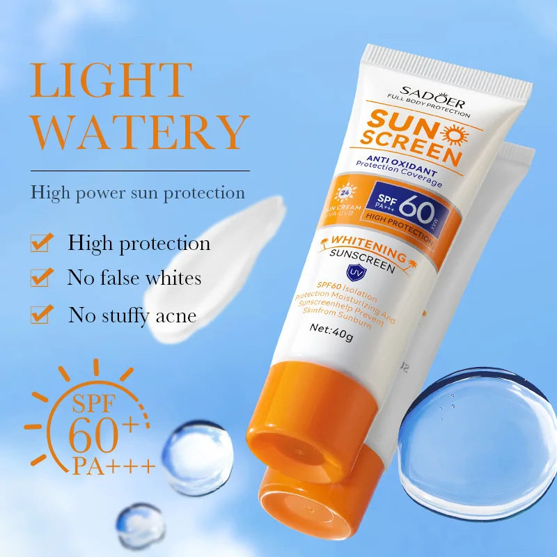 Protector solar SPF 60+ para cara y cuerpo SADOER
