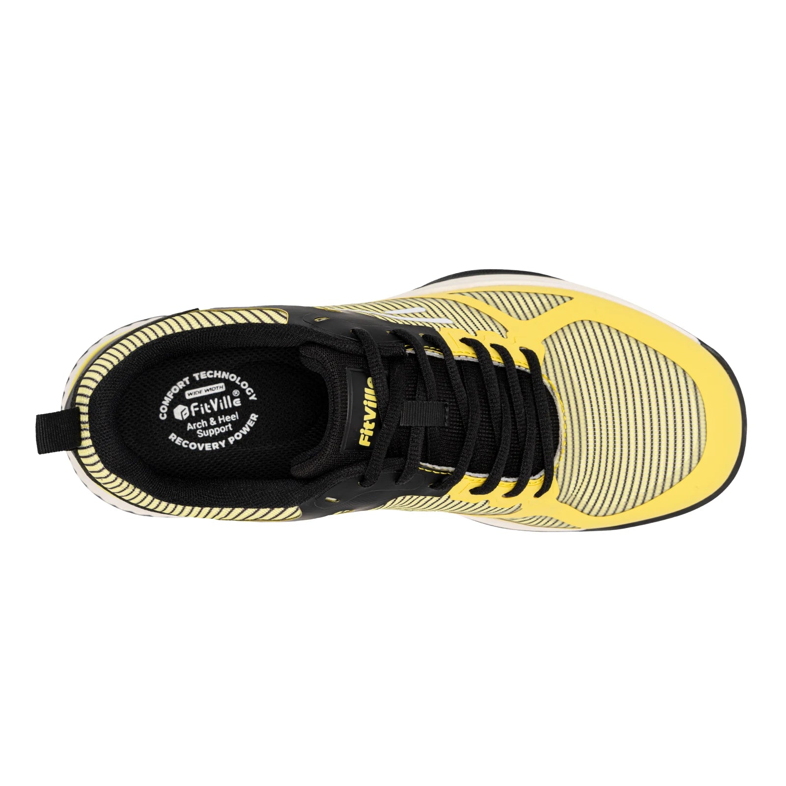FitVille Pickleball – Zapatillas Anchas para Hombre con Soporte de Arco