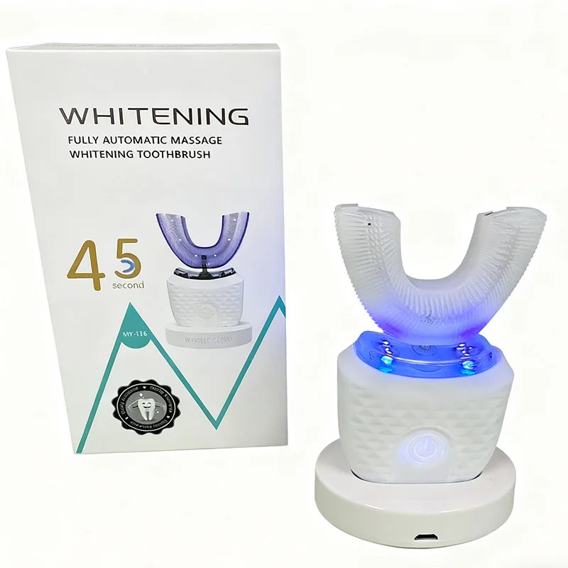 Cepillo de Dientes Eléctrico Ultrasónico 360° – Limpieza Profunda y Blanqueamiento (Silicona Suave)