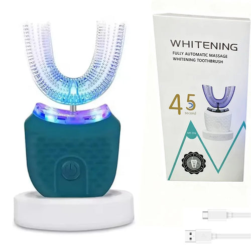 Cepillo de Dientes Eléctrico Ultrasónico 360° – Limpieza Profunda y Blanqueamiento (Silicona Suave)