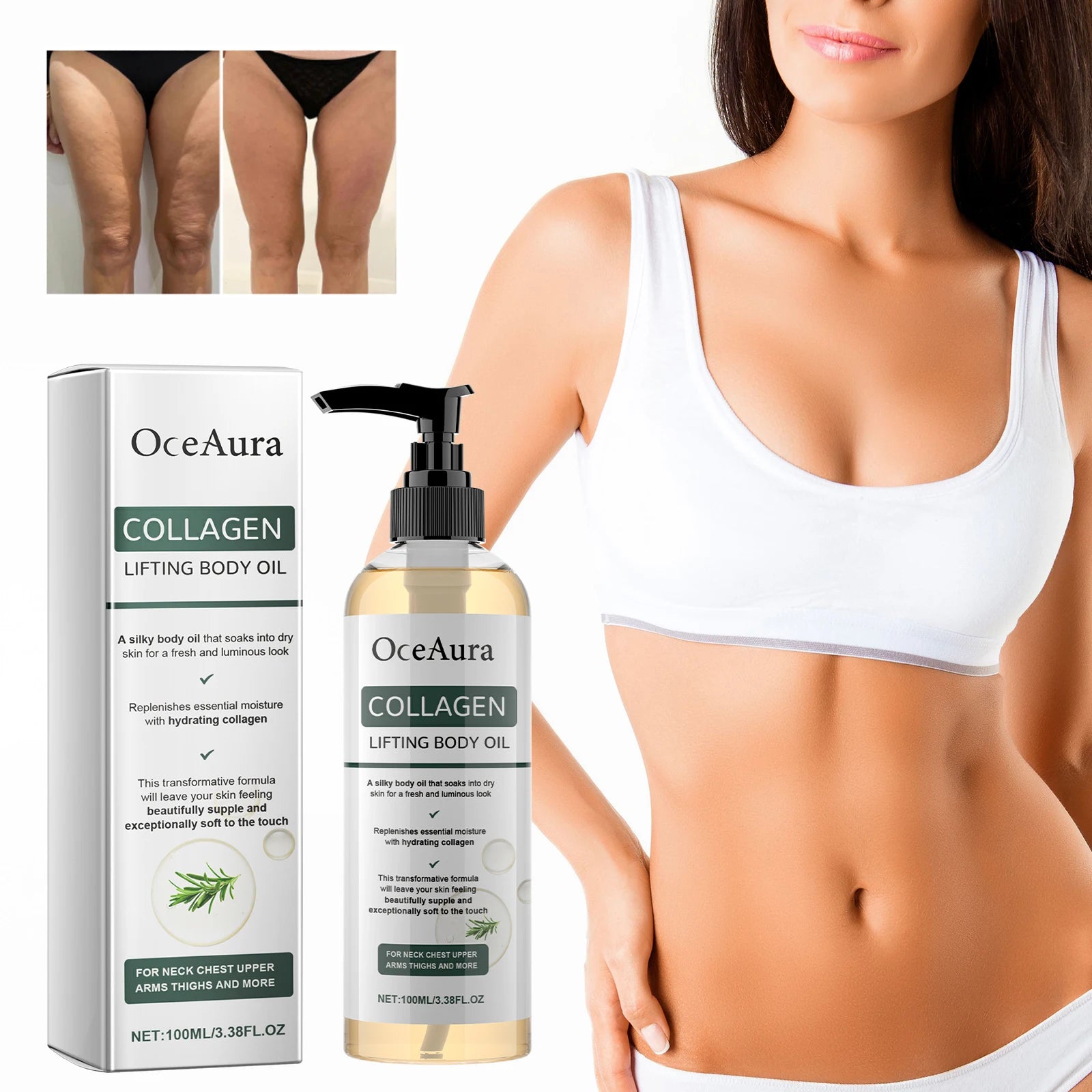 Aceite corporal reafirmante de colágeno 100ml